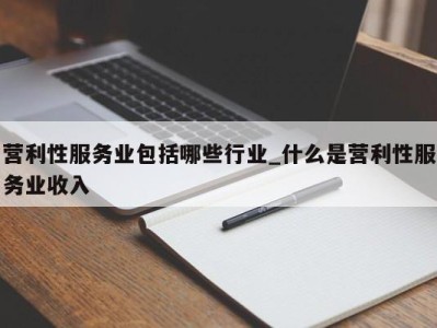 西安营利性服务业包括哪些行业_什么是营利性服务业收入 